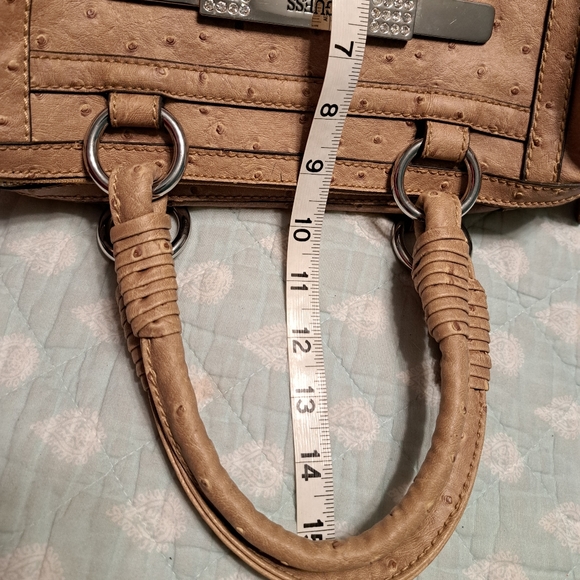 Guess Faux Ostrich Handbag - Picture 12 of 16
